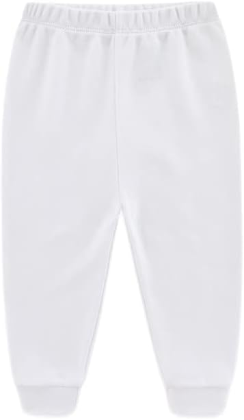 Chamie Unisex Newborn Baby Leggings 4-Pack Cotton Embroidery 0-24 Months