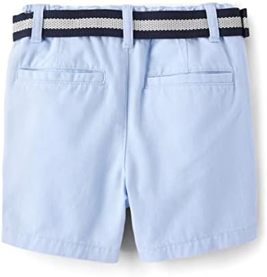 The Childrens Place Baby Boys Twill Belted Chino Shorts