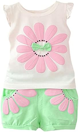Toddler Baby Girl Summer Patchwork Outfit Set