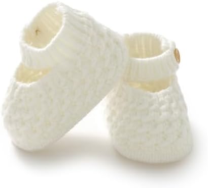 Opewod Baby Booties Soft Warm Hand Knit Socks Shoes for Newborn