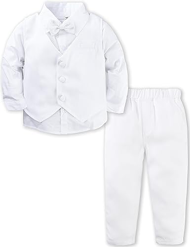 AJ Design Baby Toddler Boys Christening Tuxedo