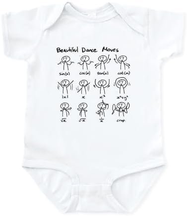 CafePress Beautiful Math Dance Moves Body Suit - Cute Newborn Romper Gift