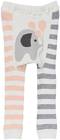 Doodle Pants Leggings Blue Rainbow Pink Elephant 10 words