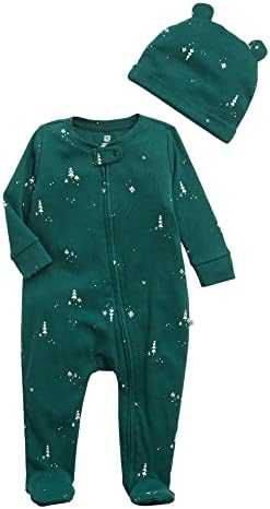 Gap Unisex-Baby One-Piece Zipper Outfit Set With Hat