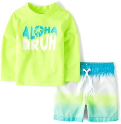 The Childrens Place Boys and Toddler RashGuard Set