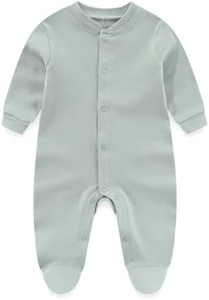 Chamie Newborn Boy Girl Clothes Set - 4 Pieces Romper Jumpsuits