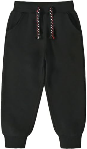 Funnymore 3-Piece Toddler Cotton Pullover Sweatpants with Drawstring