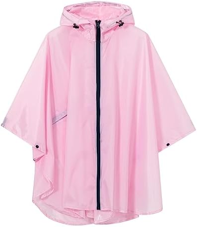SaphiRose Lightweight Kids Rain Poncho
