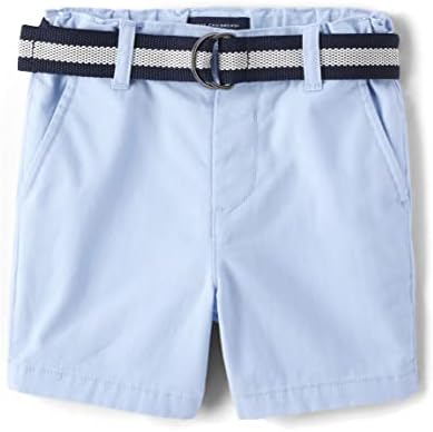 The Childrens Place Baby Boys Twill Belted Chino Shorts