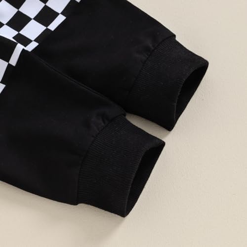 Adorable Toddler Clothing Set Checkered Overalls for Winter Fall
