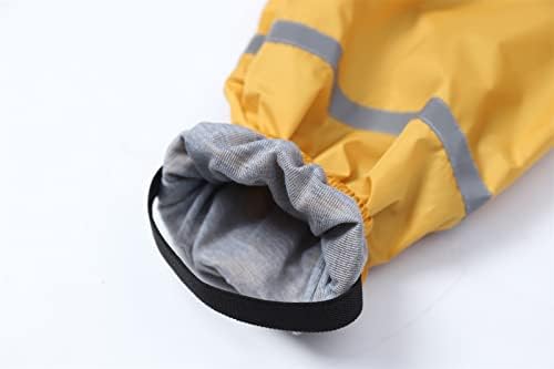 Kids Toddler Waterproof Rain Pants with Hood 8-9 Years
