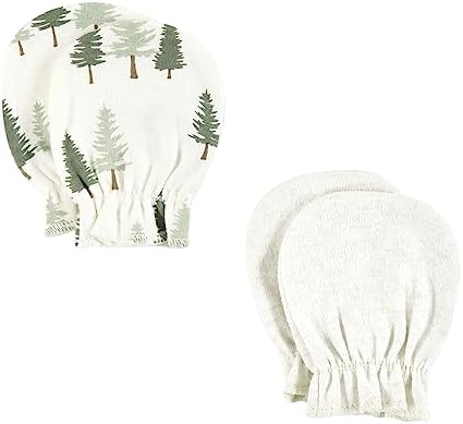Hudson Baby Unisex Cotton Scratch Mittens