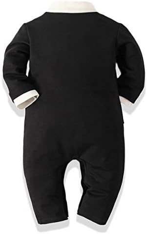 Baby Boys Tie-Striped Romper - Gentleman One-Piece Outfit