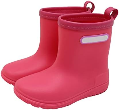 Toddler Rain Boots with Easy On Handles - Non-Slip Lightweight