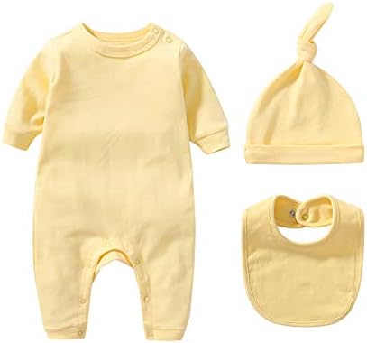 Babymine Baby Romper Set with Bib Mittens Shoes Cap