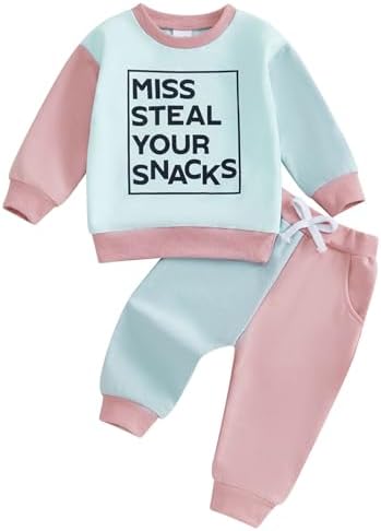 TheFound Toddler Girls Comfy Stylish Fall Winter Set