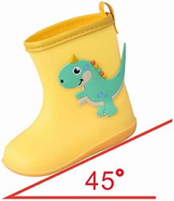 tiny toddlers rain boots waterproof Dinosaur theme Cute Easy on off