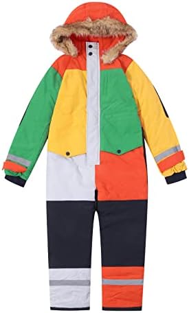 Waterproof Ski Suits for Kids Winter Ski Outfit Toddler Child Ski Jumpsuits