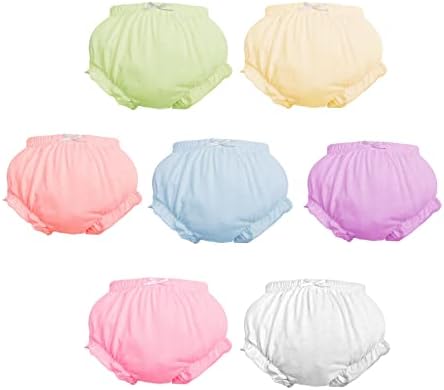 7Pack Baby Bloomers Soft Comfortable for Toddler Girls
