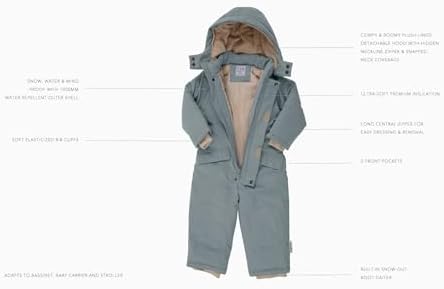 infant snowsuit waterproof 7 AM baby coats toddler winter jumpers 7AM Ecode