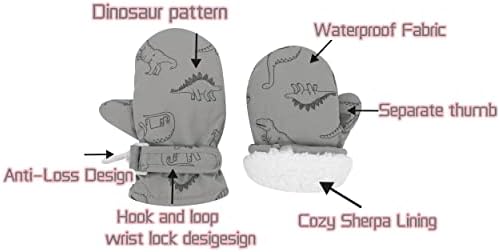 Our Toddler Gloves - Waterproof Winter Warm Lined Fleece Mitten for Kids Babies