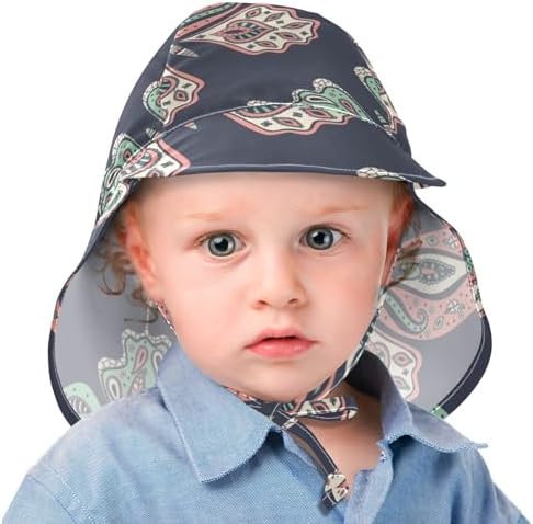 Boho Butterflies Pattern Kids Travel Sun HatUPF 50 Adjustable for Boys