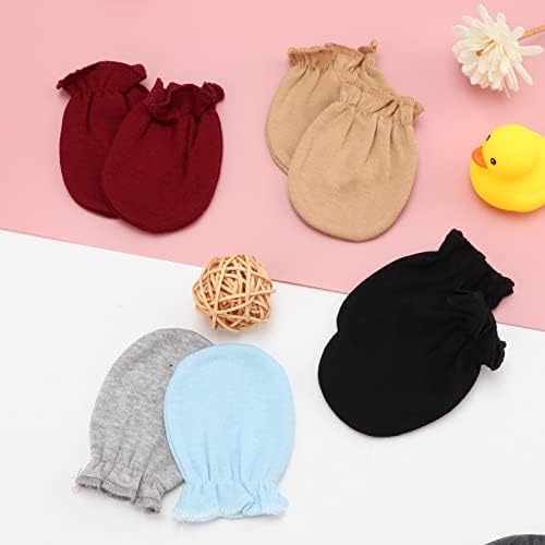 DRESHOW Baby mittens Soft Elastic 8 Pairs for 0-6 Months