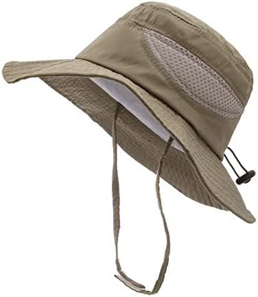 Adjustable wide-brim mesh sun hat UPF 50 for kids
