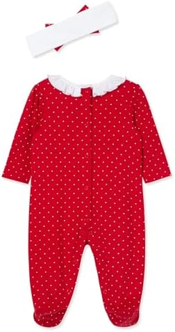 Little Me Baby Girls Footie with Dotty Tree Design 0-9 Months