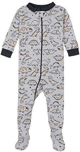 Gerber Baby Boys 4-Pack Footed Pajamas for Safe Sleep