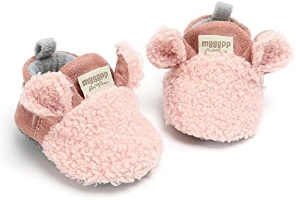GDSDYM Baby Booties Cozy Fleece Slippers Soft Warm and Easy to Wear
