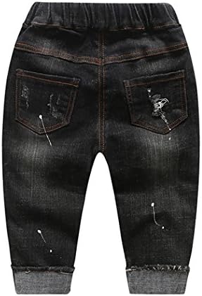 KIDSCOOL SPACE Ripped Elastic Jeans for Kids