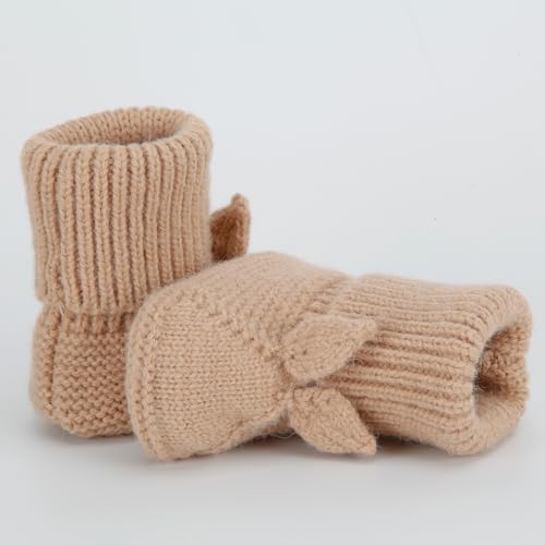 Loyfoky Baby Booties Newborn First Walkers Knit Boots Warm Crib Socks