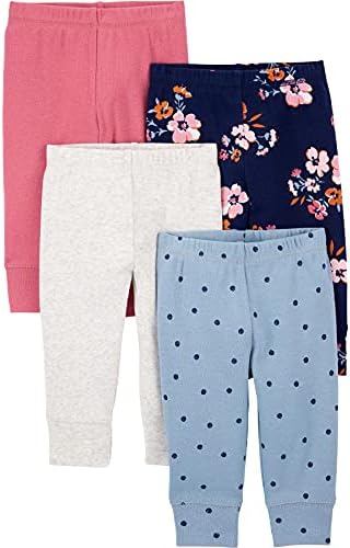 Simple Joys by Carters Baby Girls 4-Pack Pants - 4-Piece Playful Bottoms