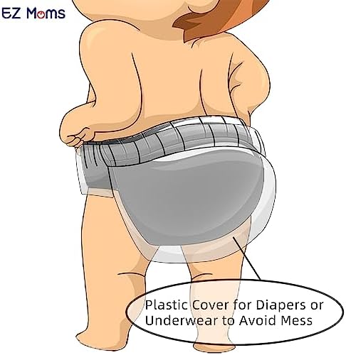 EZ Moms 10-Pack Waterproof Plastic Underwear for Baby