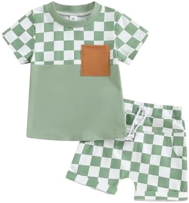 AllShope Adorable Toddler Boys Summer T-Shirt Set