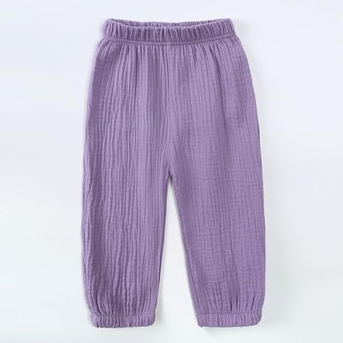 Cotton Linen Toddler Girls Pants Borrowers