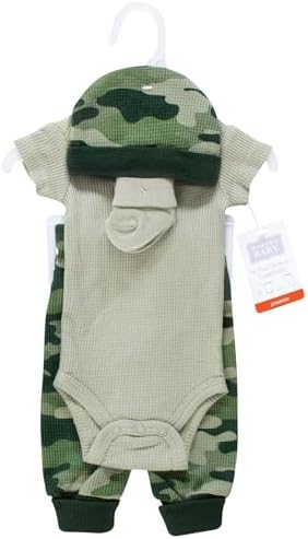 Hudson Baby Unisex Thermal Preemie Layette Set 4pc 1