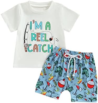 Kupretty Toddler Boys Casual Summer Outfit Set