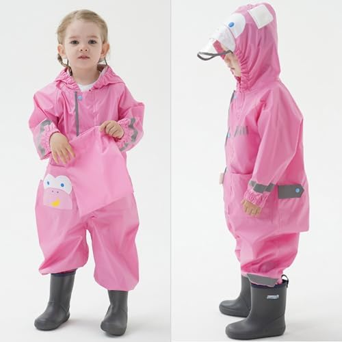Fewlby Kids Toddler One-Piece Rain Jacket