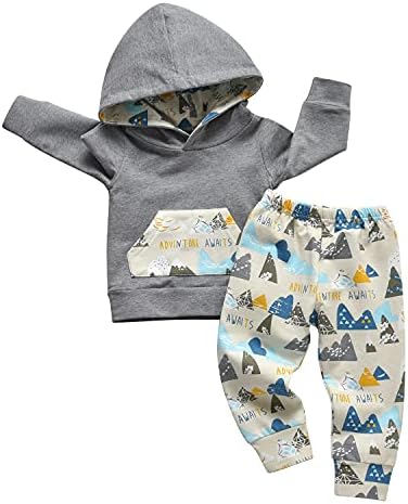 Derouetkia Toddler Bear Hoodie Set