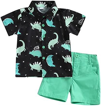 Tsnbre Dinosaur-Themed Toddler Boy Clothing Set