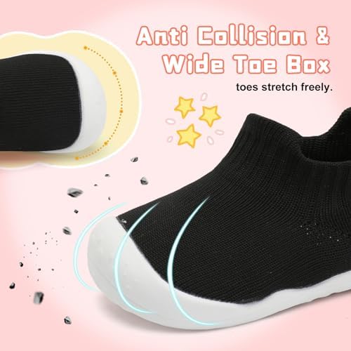 Adorable Soft Sock Shoes Non-Slip Baby Shirts Breathable for Kids