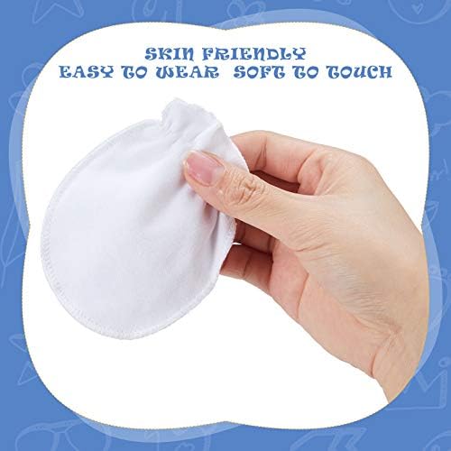 9 Pairs Newborn Baby Mittens 0-6 Months Soft No Scratch Gloves