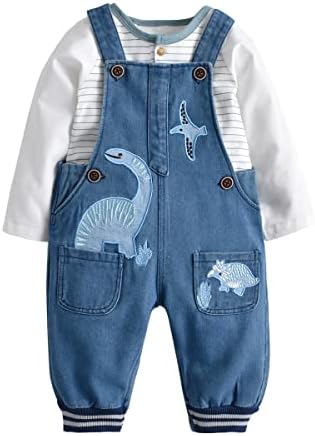 Cotton Baby BoyRomper Overalls Set for Toddlermulti-piece collection with stylish design