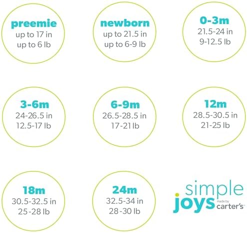 Simple Joys by Carters Baby Girls 4-Pack Pants - Fun and Comfortable