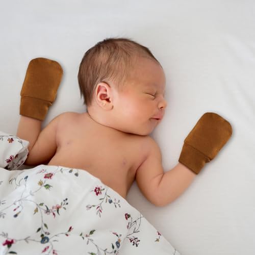 Perfect for growing soft no-scratch baby mittens