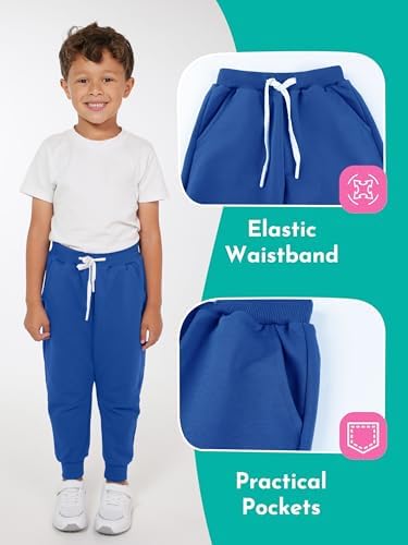 Resinta 3-Pack Toddler Boys Active Jogger Pants
