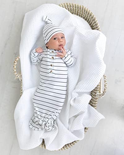 Stroller Society Knotted Baby Gown Set for Newborns and Babies