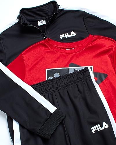 Fila Boys Tracksuit Set 3-Piece Athletic Outfit for Toddler Up
